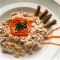 سالاد گندم و مرغ